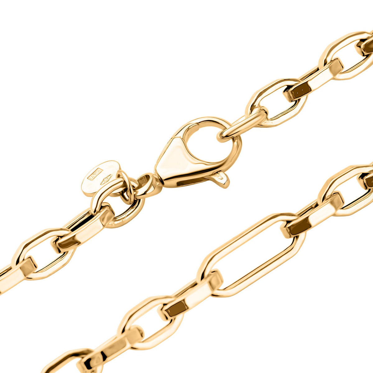 Maestro Collection - Italian Made- 9K Yellow Gold Cable Figaro Necklace (Size 20) with Lobster Clasp, Gold Wt. 5.65 Gms. 8289073 5