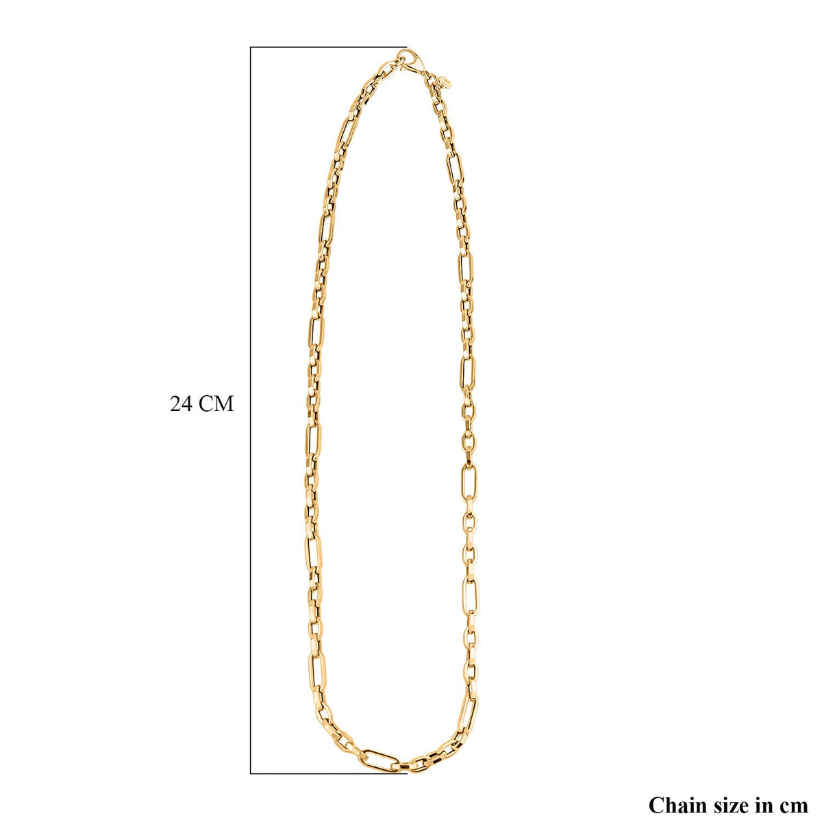 Maestro Collection - Italian Made- 9K Yellow Gold Cable Figaro Necklace (Size 20) with Lobster Clasp, Gold Wt. 5.65 Gms. 8289073 6