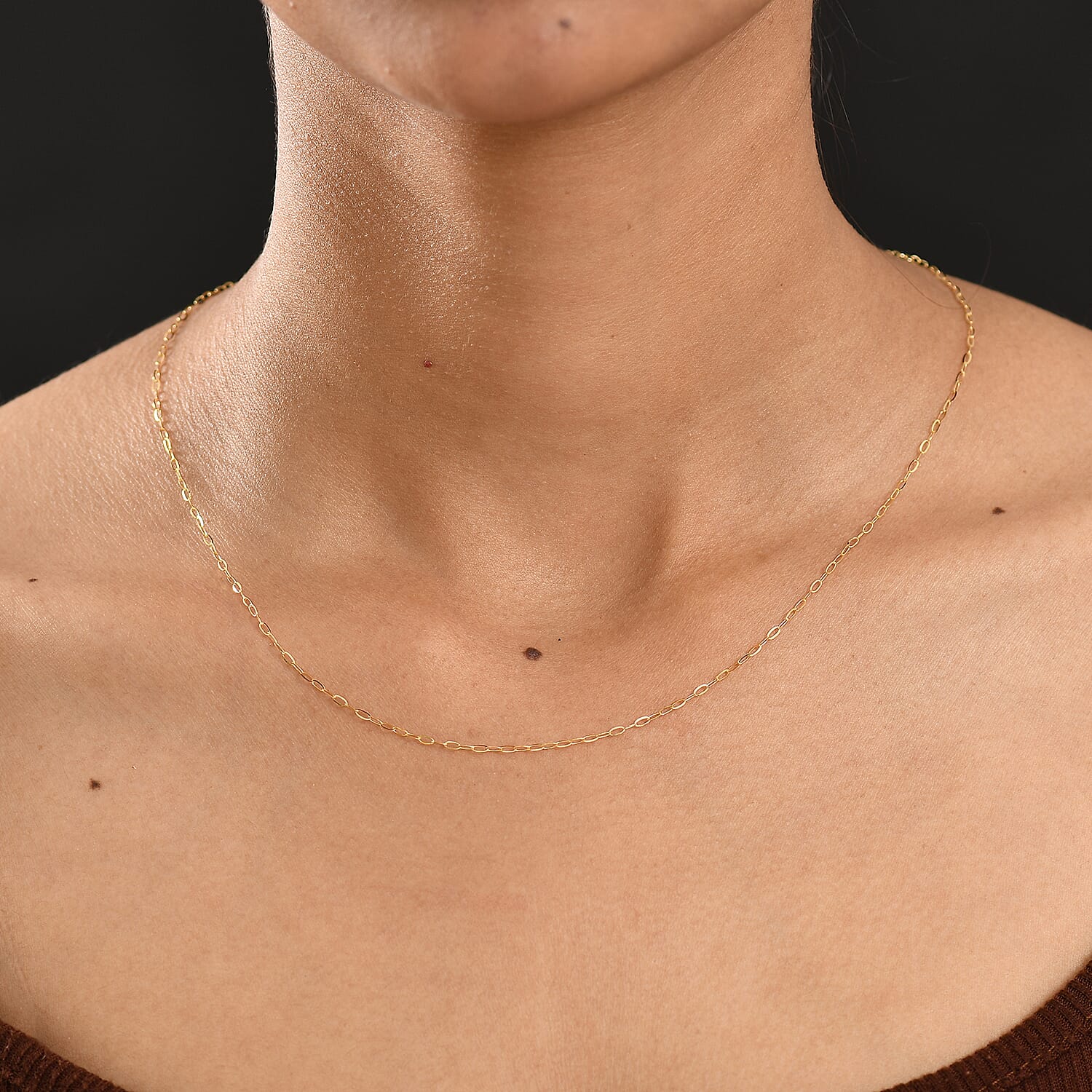 Maestro Collection - 9K Yellow Gold Paperclip Necklace (Size - 20) with Spring Ring Clasp 8212186 10