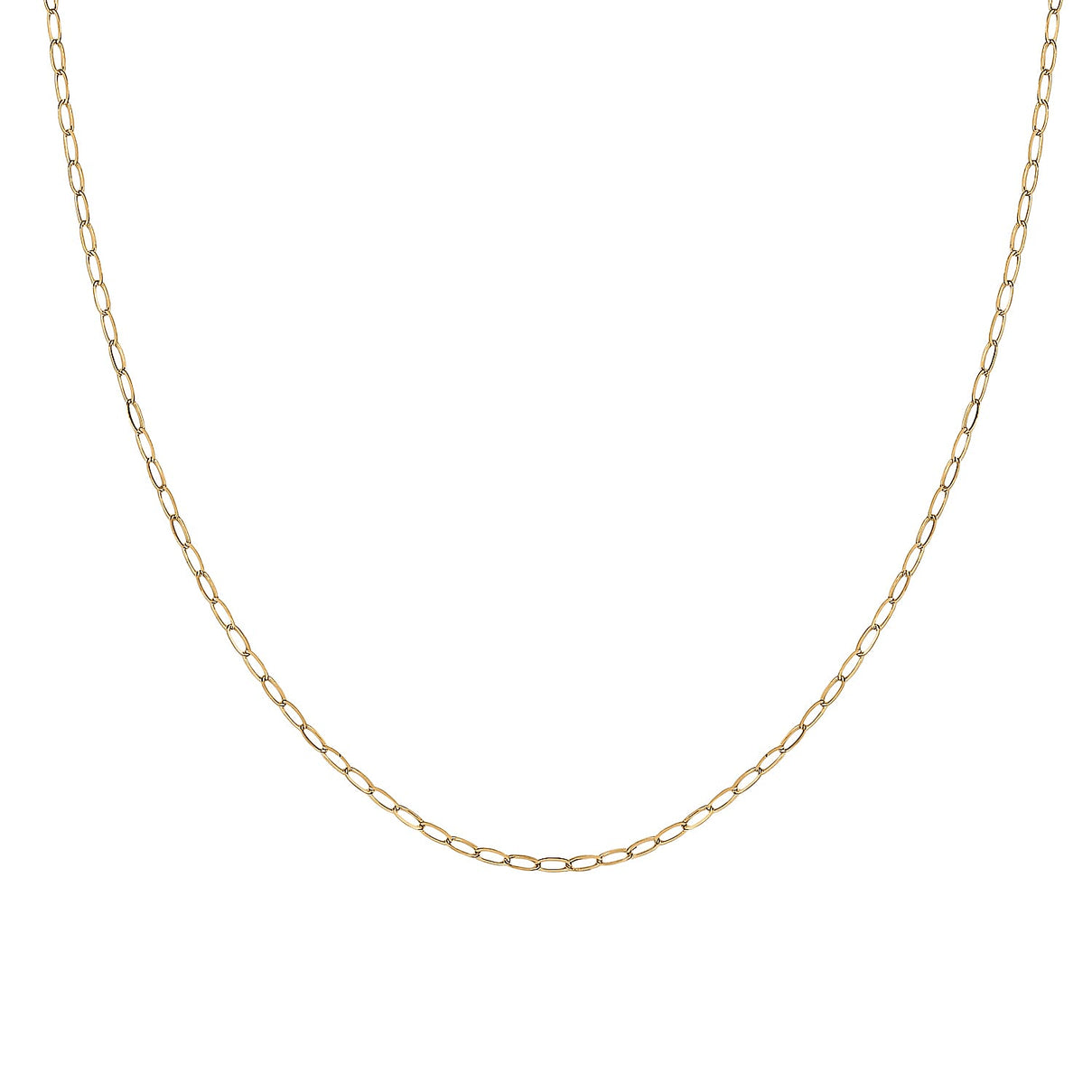 Maestro Collection - 9K Yellow Gold Paperclip Necklace (Size - 20) with Spring Ring Clasp 8212186 11