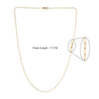 Italian Made 9K Yellow Gold Necklace (Size - 20)