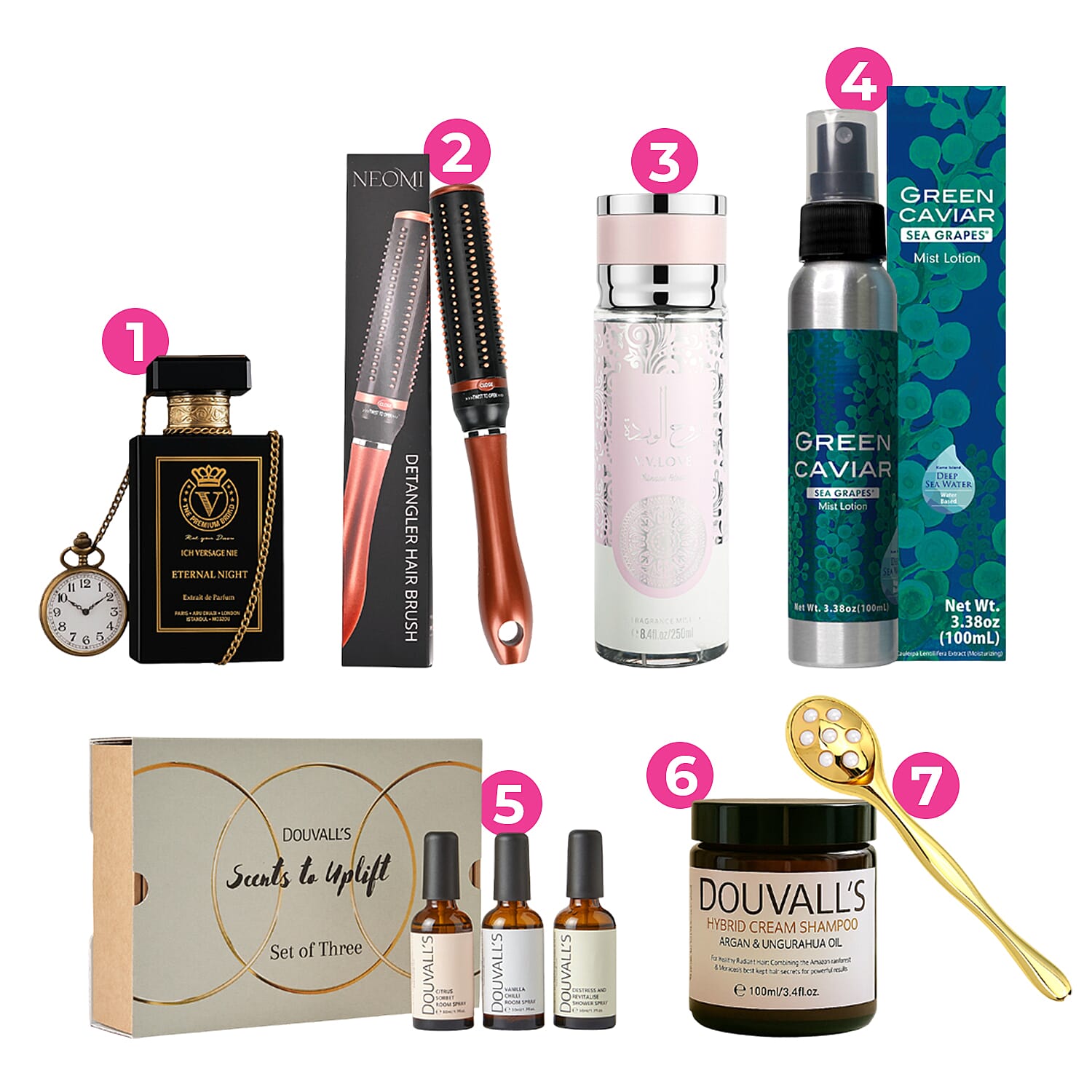 Beauty Box set of 7 (Including Lotions, Fragrances, Hair Brush, Shampoo, Fresheners &amp; Sculptor Tool) 8367792 1