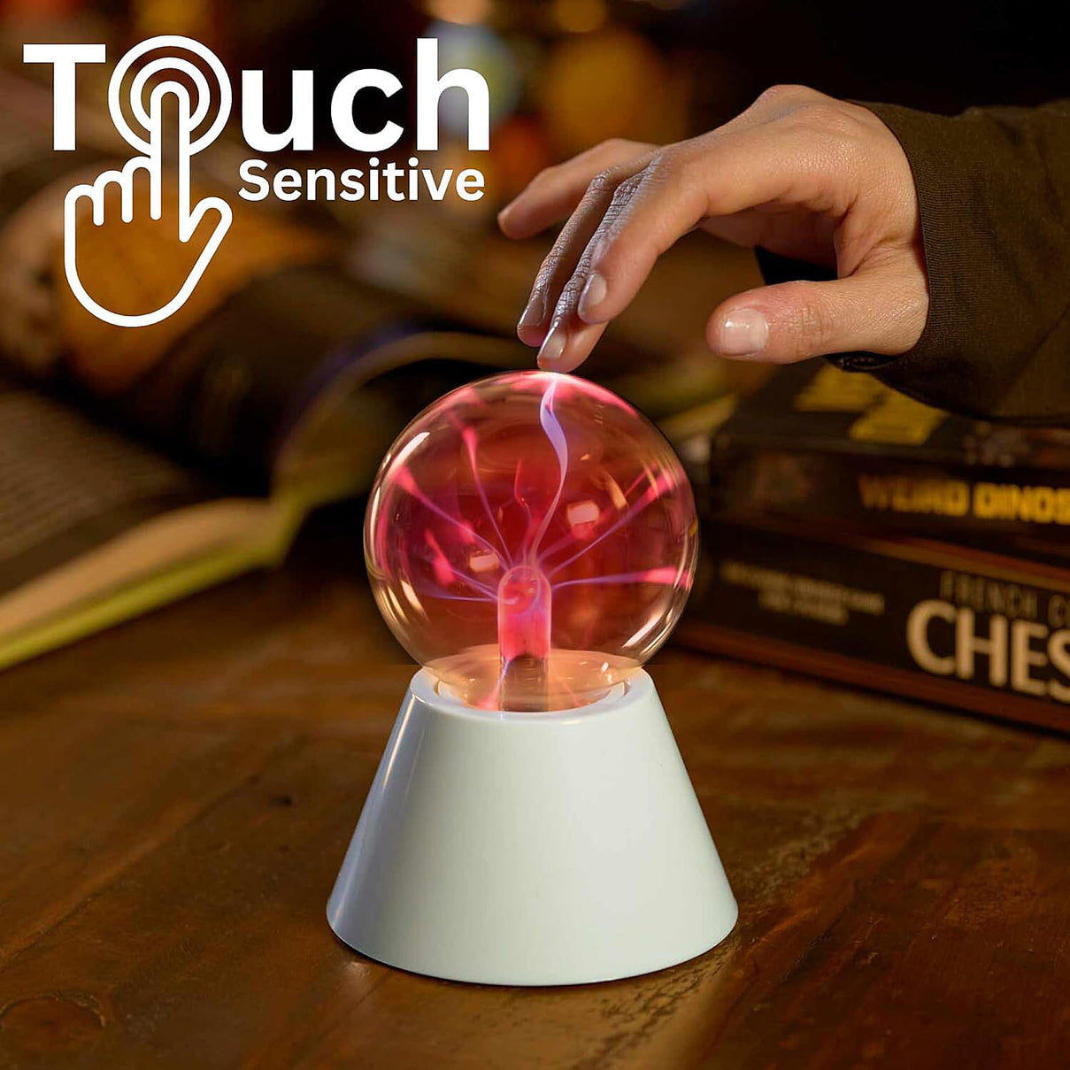 Magical Electrostatic Ball Table Lamp (Battery - 1.5Vx4 AAA) - White 7677474 4