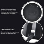 Magical Electrostatic Ball Table Lamp (Battery 4 AAA (Not Inc.) - Black & White