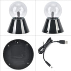 Magical Electrostatic Ball Table Lamp (Battery 4 AAA (Not Inc.) - Black & White