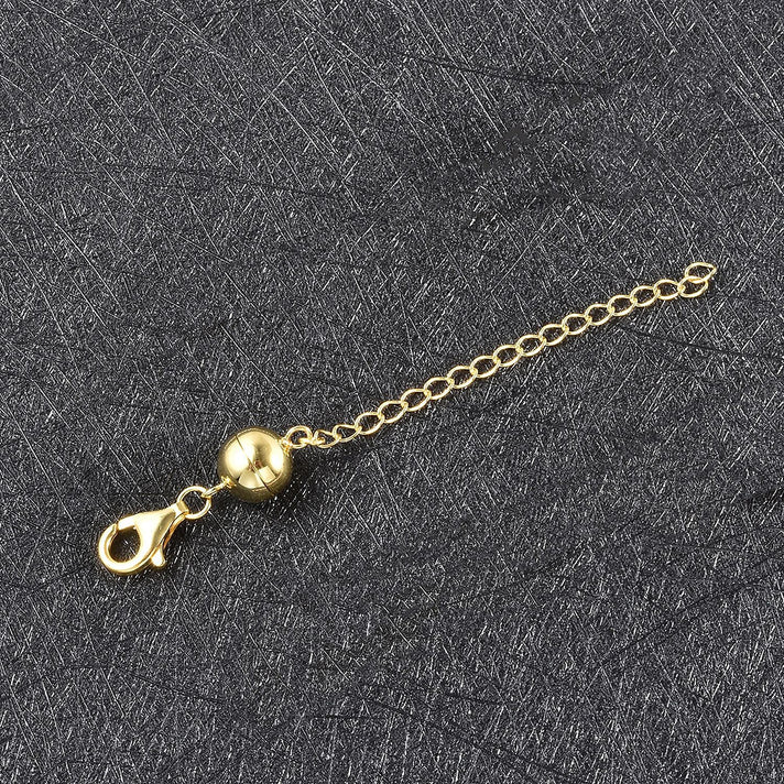 Magnetic Ball Clasp with 2 Inch Extender in Gold Plated Silver 2934950 2