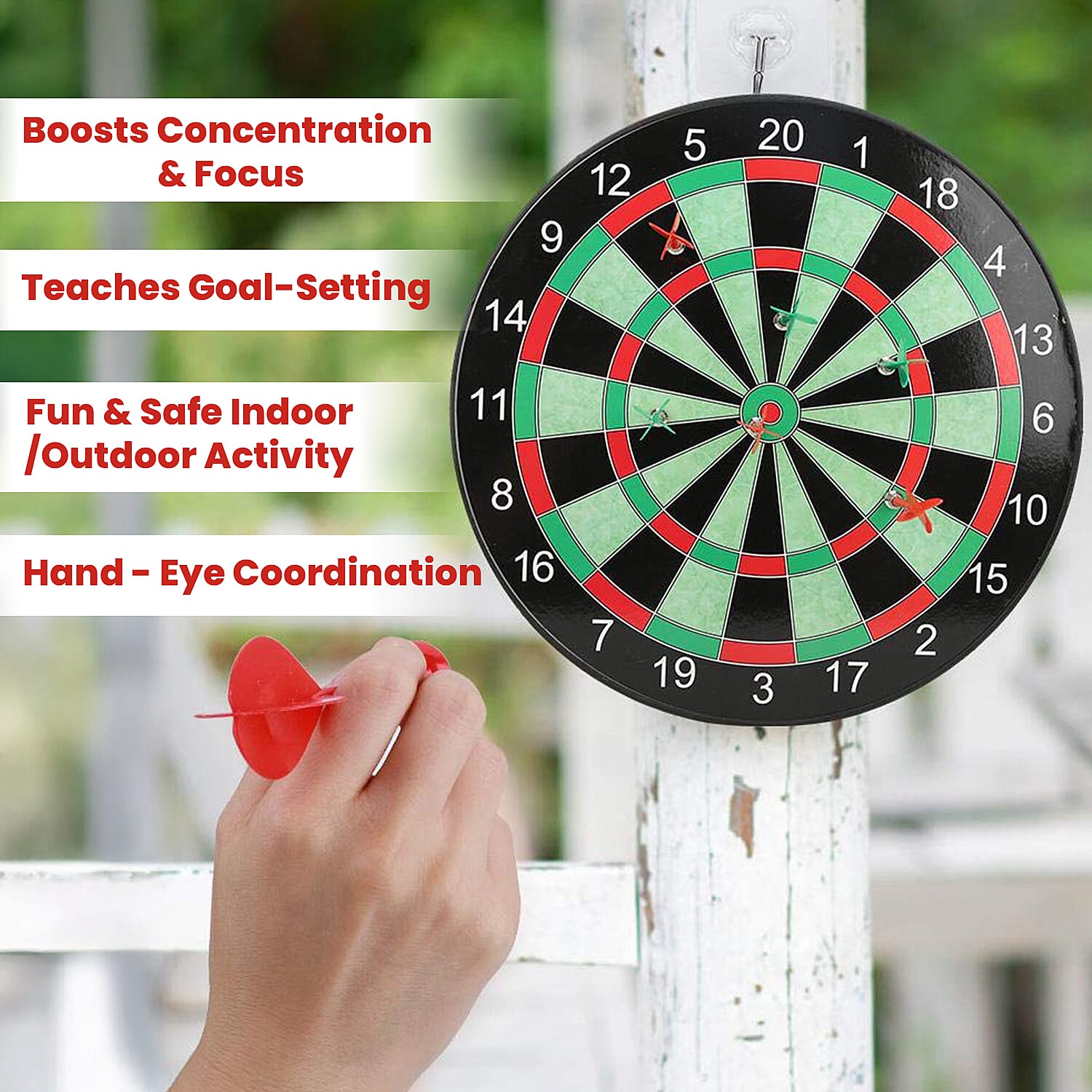 Magnetic Dartboard With 2 Sets of Magnetic Darts 8094371 2