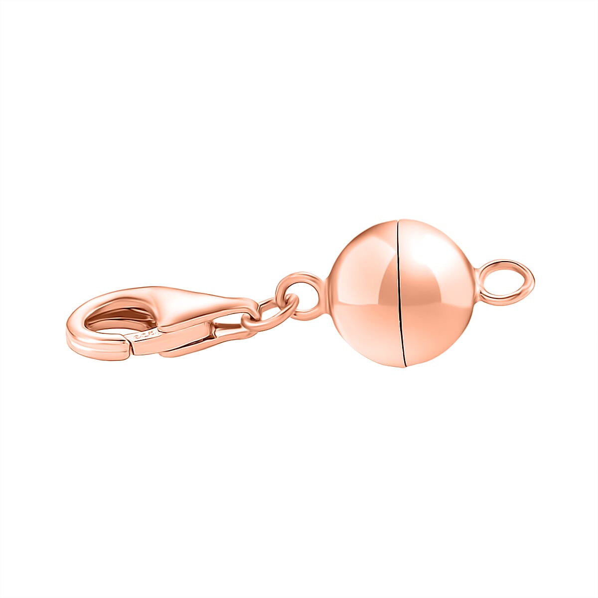 Set of 3 Magnetic Lock with Lobster Clasp in Rose Gold Plating Sterling Silver 4399735 3