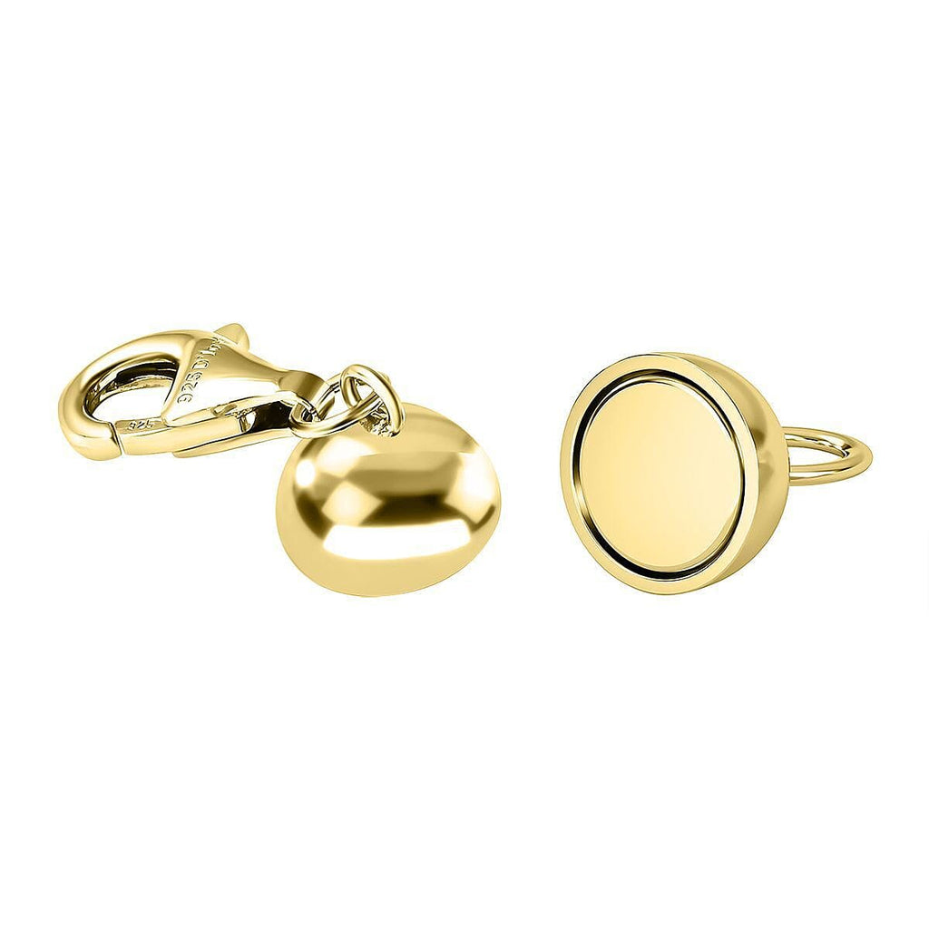 Set of 3 Magnetic Lock with Lobster Clasp in Yellow Gold Plating Sterling Silver