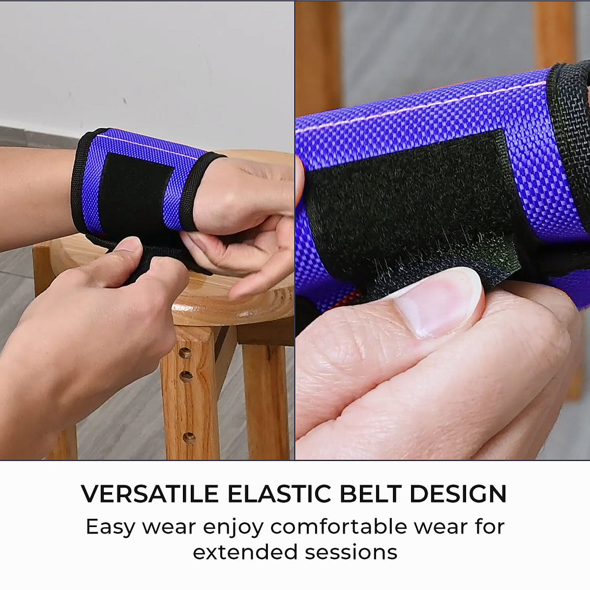 Magnetic Wristband with 15 Powerful Magnets for Holding Tools (Size 37x9 Cm) - Blue 7310701 5