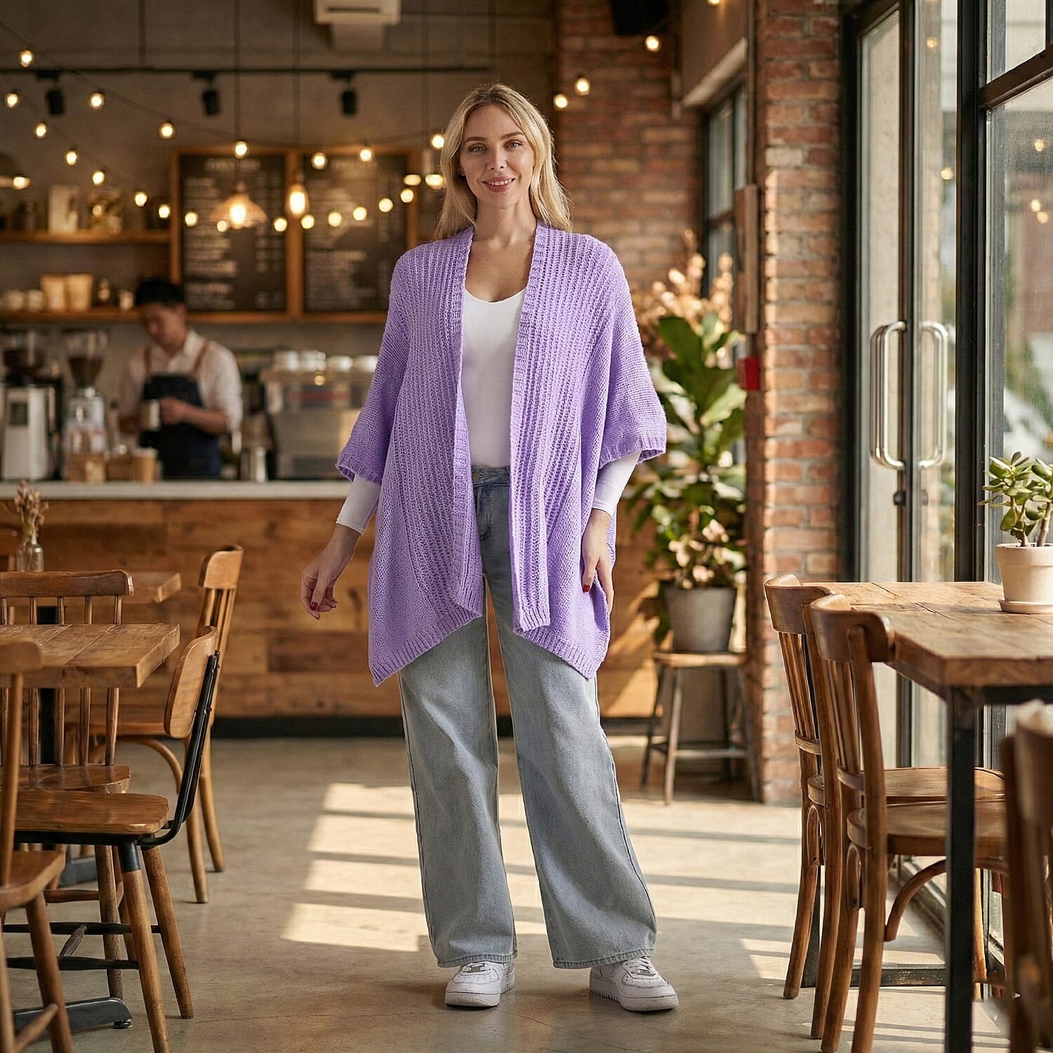 &amp; Maisi 100% Acrylic Relax Fit Cardigan (One Size - 8 to 26) V32512471 3