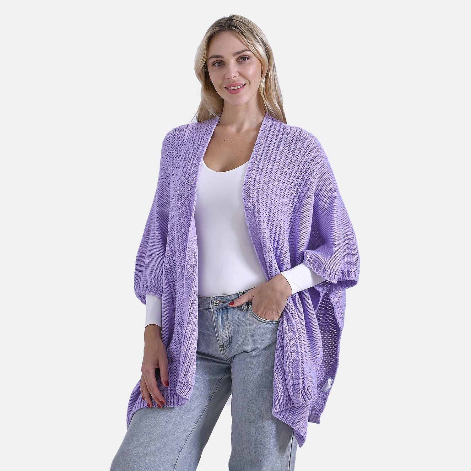 &amp; Maisi 100% Acrylic Relax Fit Cardigan (One Size - 8 to 26) V32512471 7