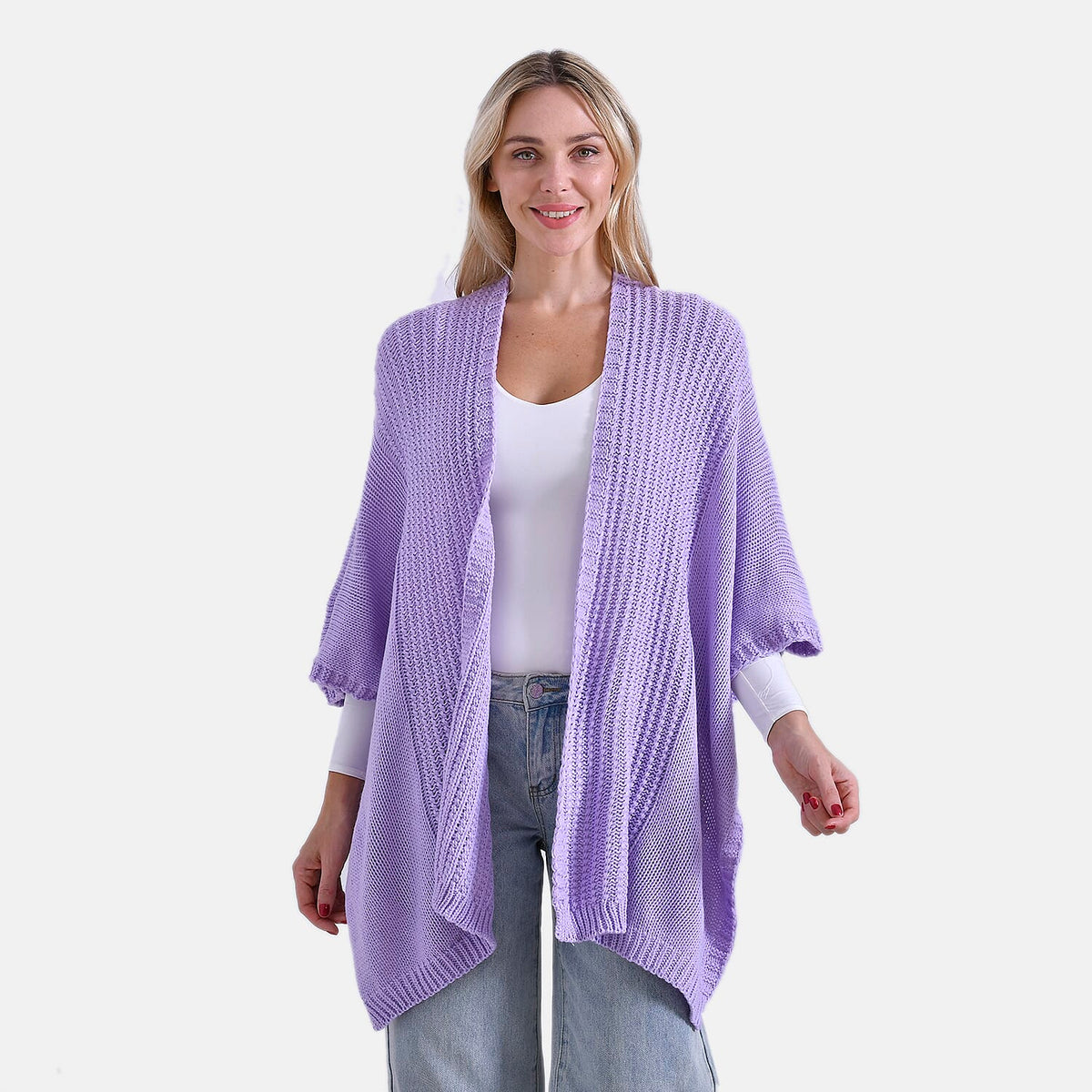 &amp; Maisi 100% Acrylic Relax Fit Cardigan (One Size - 8 to 26) V32512471 8