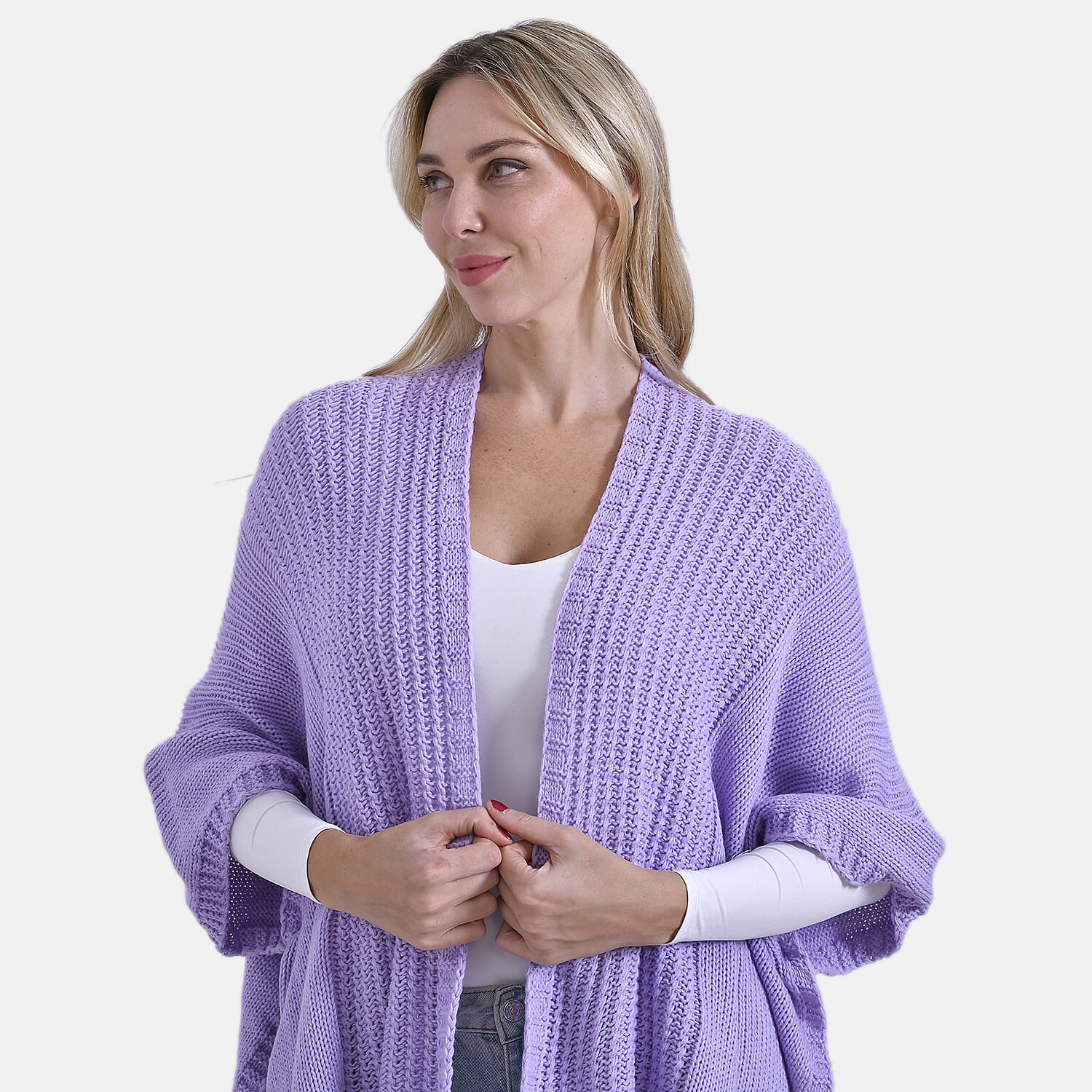 &amp; Maisi 100% Acrylic Relax Fit Cardigan (One Size - 8 to 26) V32512471 10
