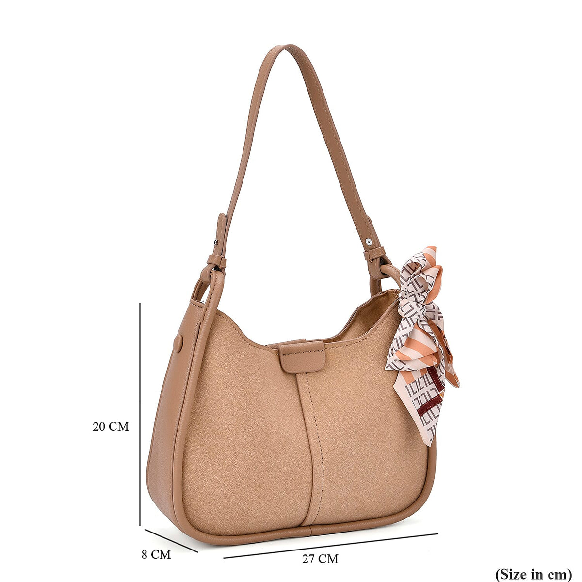 &amp; Maisi Leatherette Crossbody Bag with Scarf V32575295 7