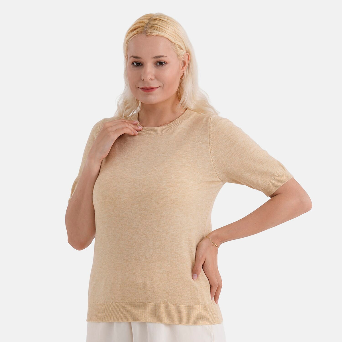 &amp; Maisi Patterned Top (Size - L/XL) - Beige V32619132 5