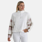 - Maisi Plush Hoodie with Zip (Size L) - Pink