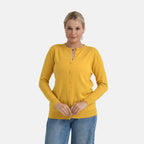 - Maisi Crew Neck Cardigan (Size 16-18) - Yellow