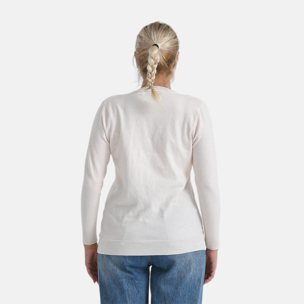 - Maisi Solid Cardigan (Size - S) - Nude