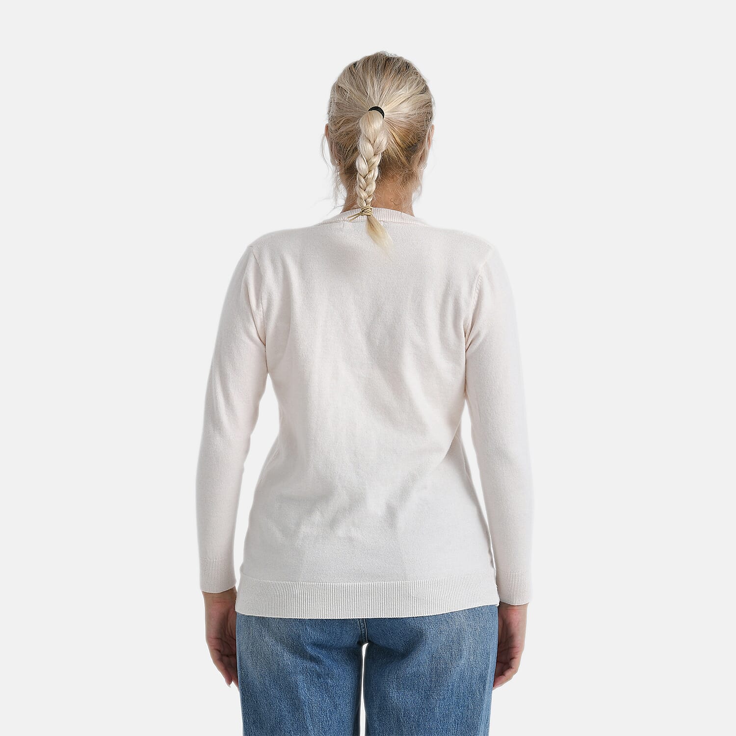 &amp; Maisi Solid Cardigan (Size - S) - Winter White 8210280 2