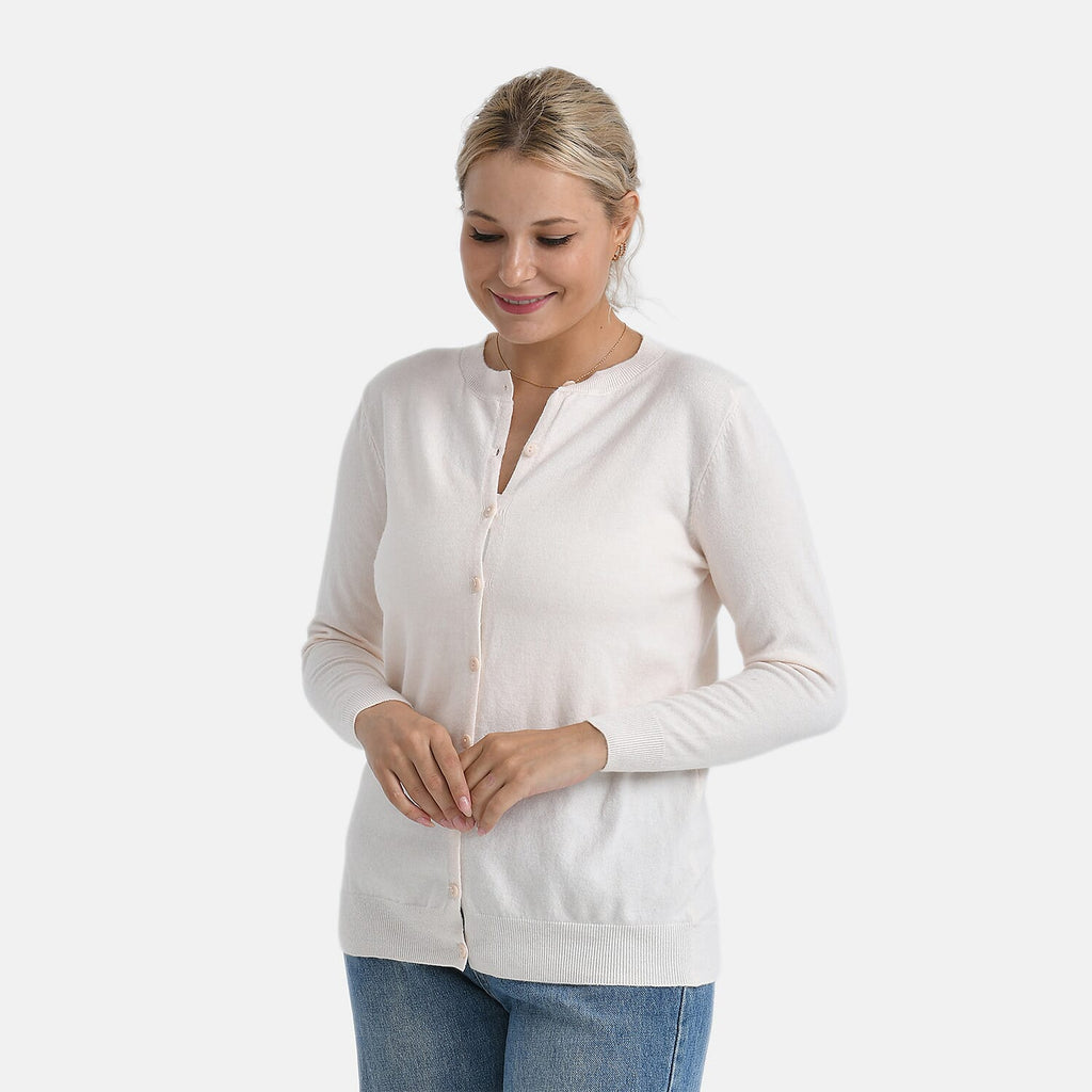 - Maisi Solid Cardigan (Size - S) - Nude