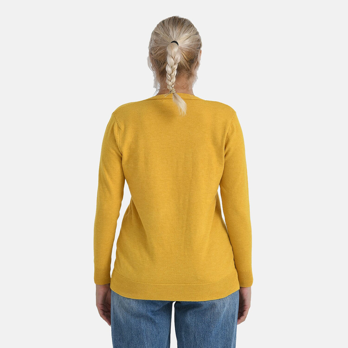&amp; Maisi Solid Cardigan (Size - S) - Yellow V32665509 2