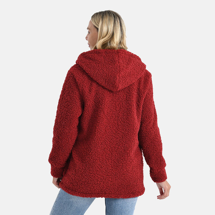 Maisi Ultra Warm - Cozy Boucle Coat With Hood 8242312 2