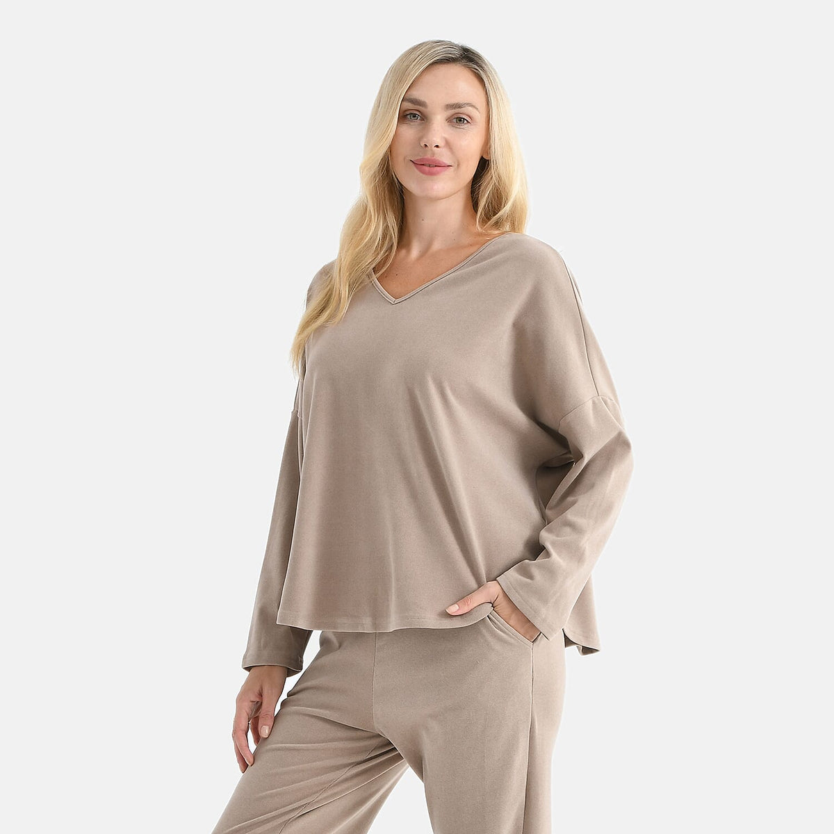 &amp; Maisi Solid Top (Size - Medium) - Brown &amp; Blue V32591644 3