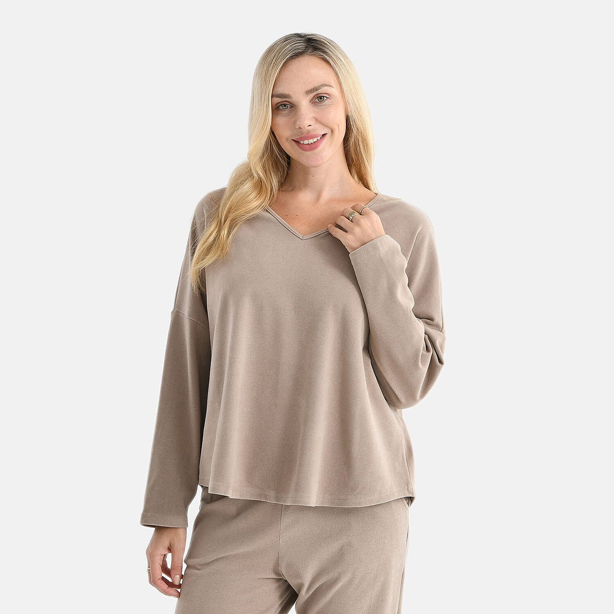 &amp; Maisi Solid Top (Size - Medium) - Brown &amp; Blue V32591644 4