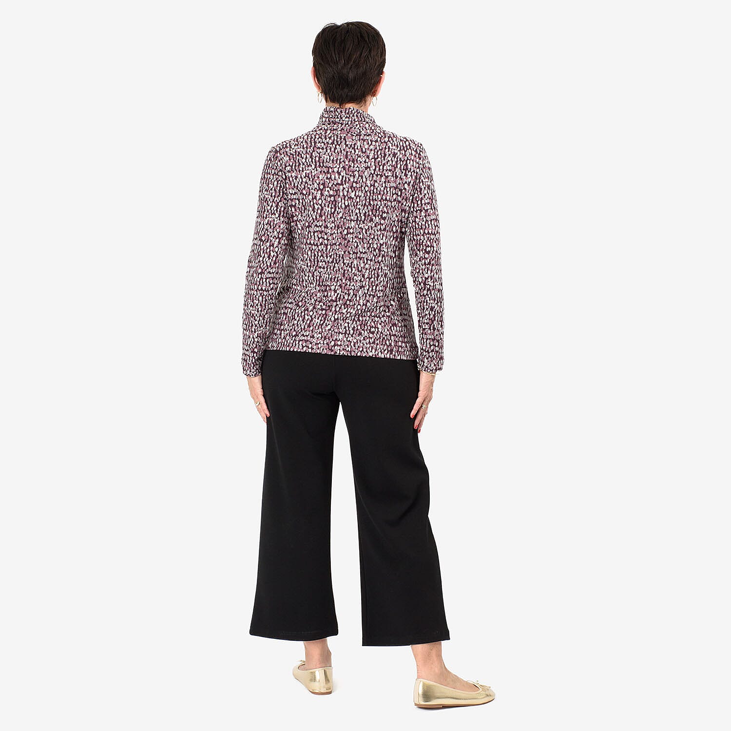 - Maisi Soft Touch Roll Neck Top (Size 14-16) - Purple 8121786 2