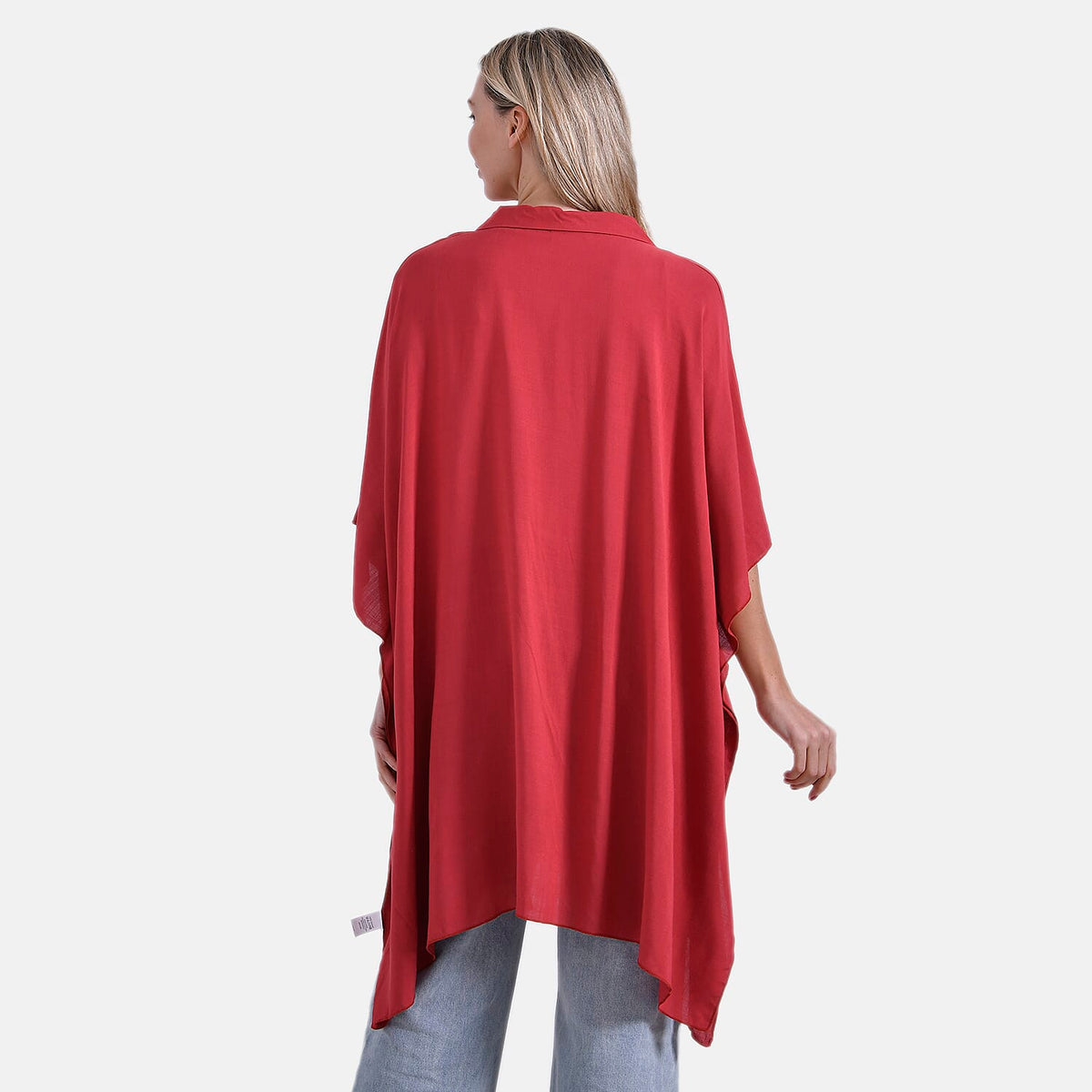 &amp; Maisi Versatile Oversized 3/4 Sleeves Longline Shirt 8023691 2