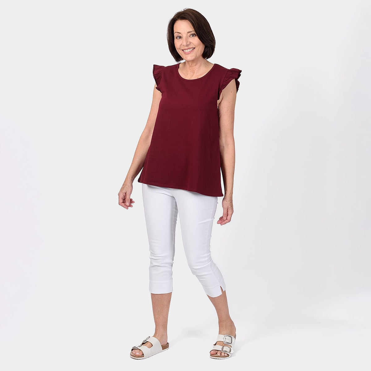 Maison Frill Sleeve Ladies Vest V32623624 0