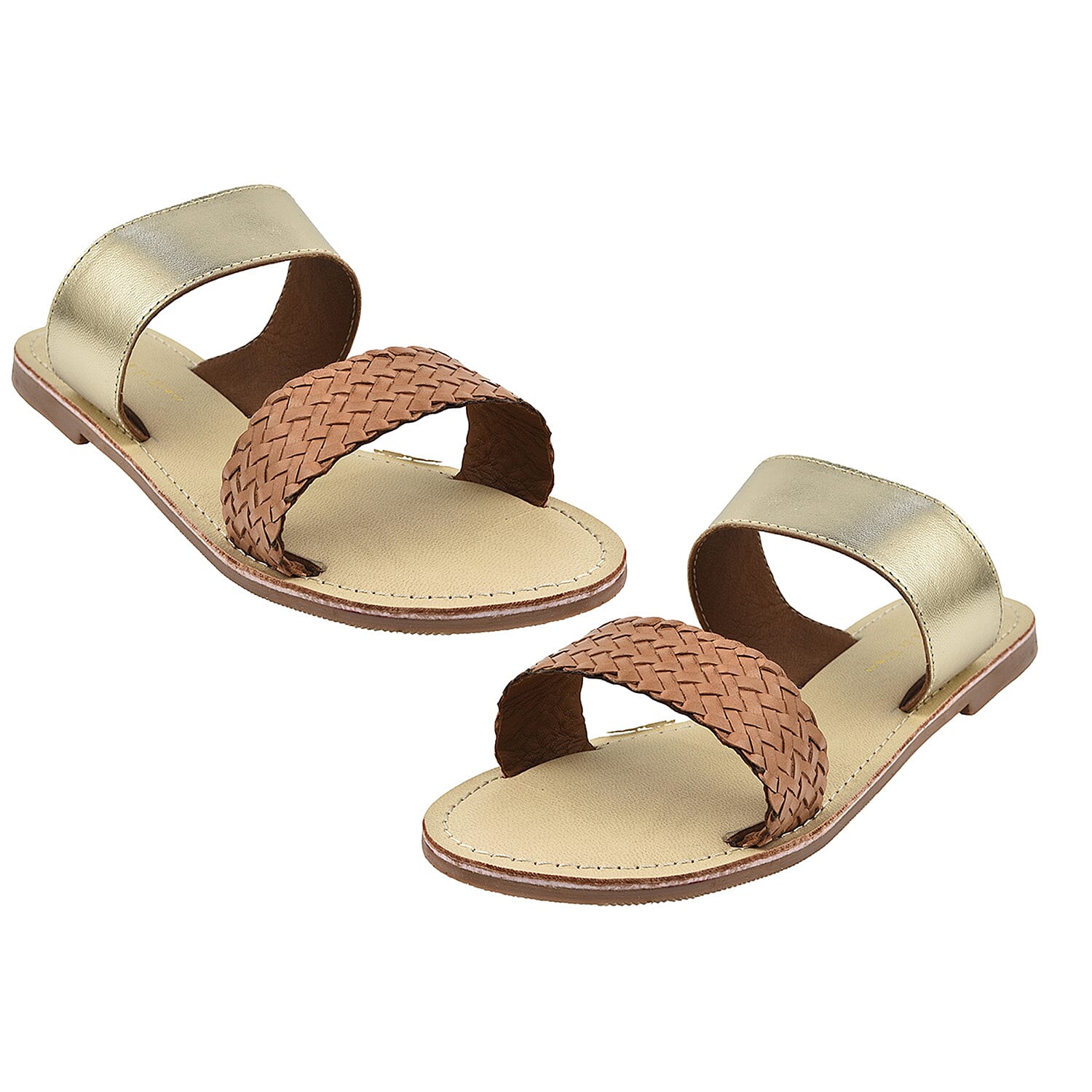 Maison Ladies Slipper (Size 3) - Gold 7798221 2