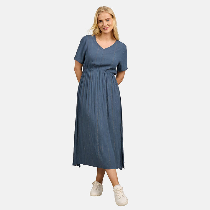 Maison Short-Sleeved Crinkle Dress 7799229 1