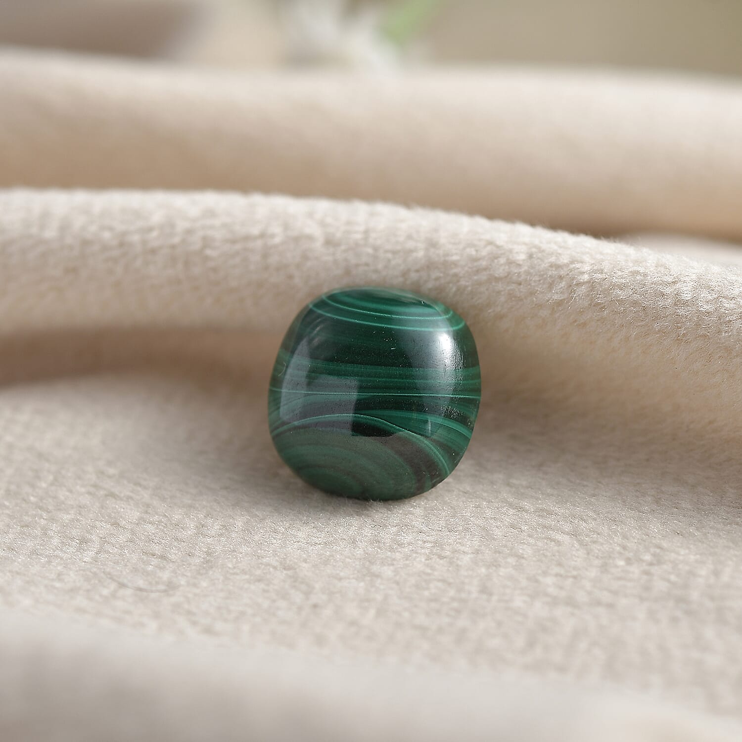 Malachite Loose Gemstone in Cushion Shape (12x12mm) 7827379 2