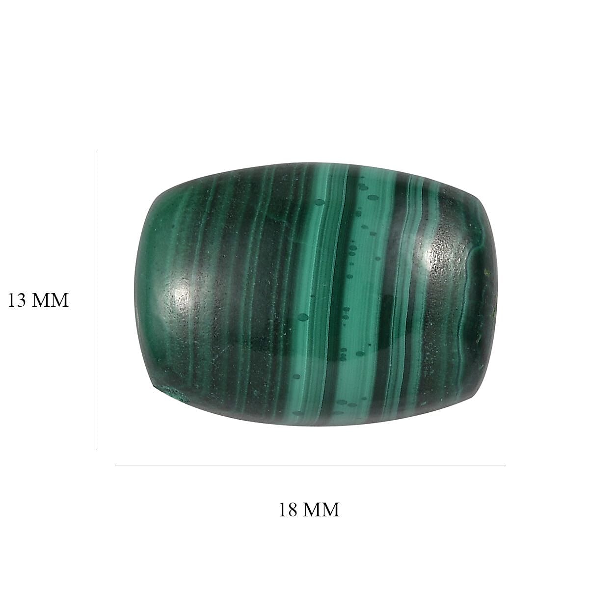 Malachite Loose Gemstone in Cushion Shape 8025744 4