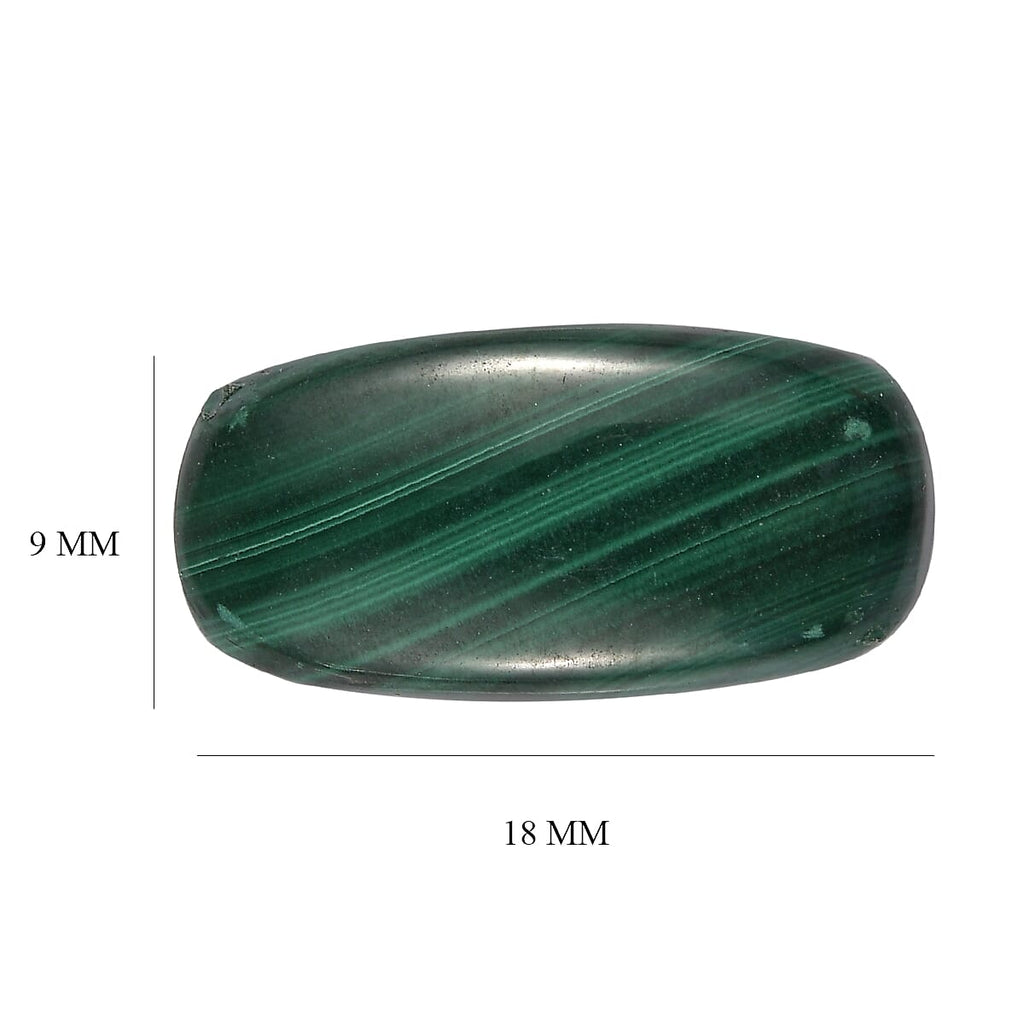 Malachite Cushion Shape Gemstone 7.1 Ct.