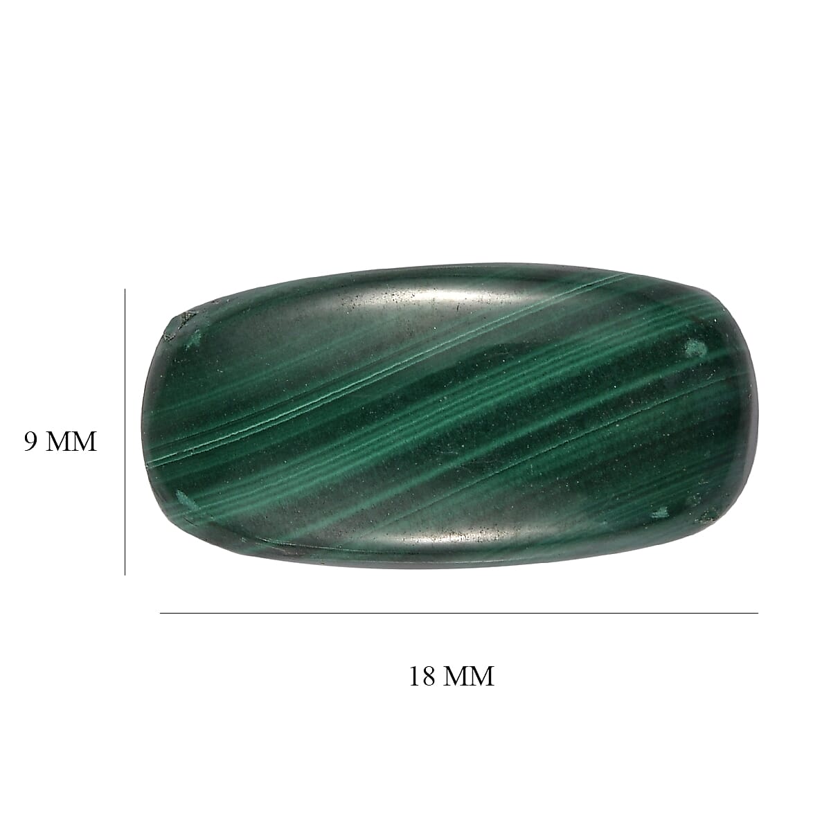 7.1 Ct. Malachite Loose Gemstone in Cushion Shape 8062318 3
