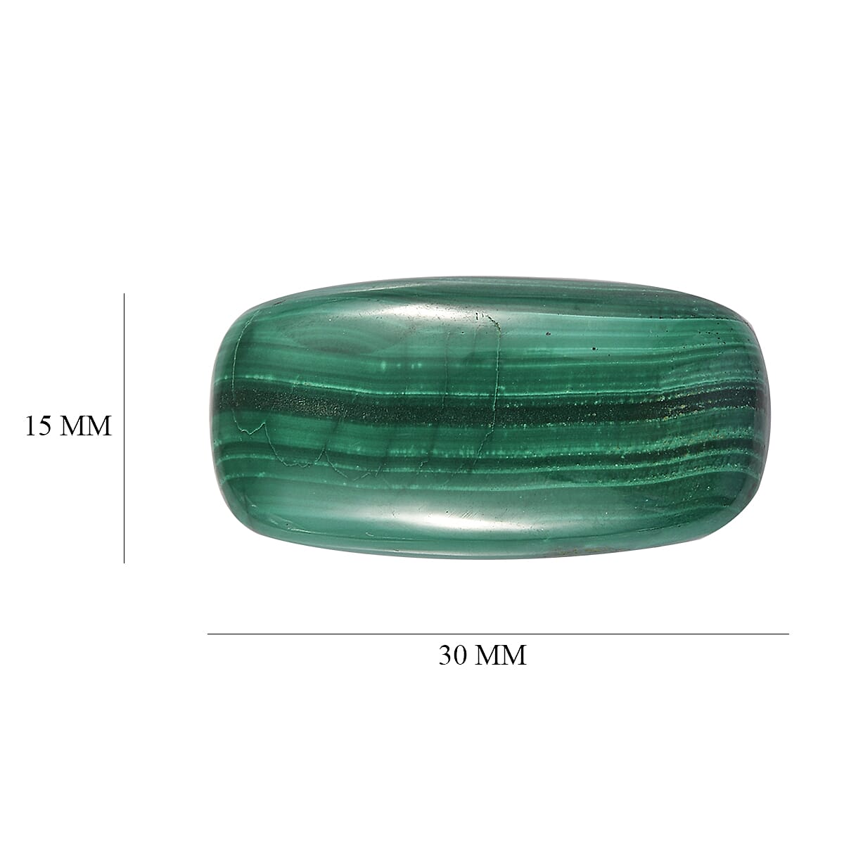 22.42 Ct. Malachite Loose Gemstone in Cushion Shape 8062319 3