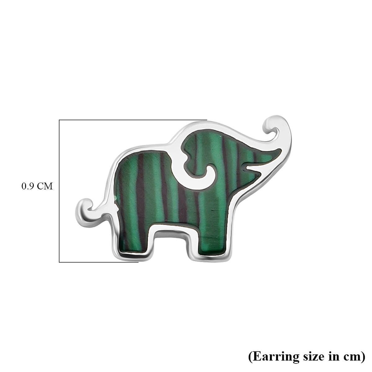 Malachite Earring with Push Back Sterling Silver 8296328 3