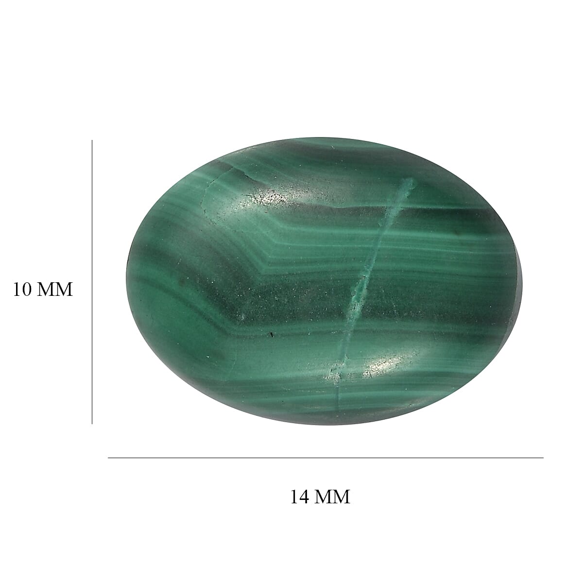 5.23 Ct. Malachite Loose Gemstone in Oval Shape 8062326 3