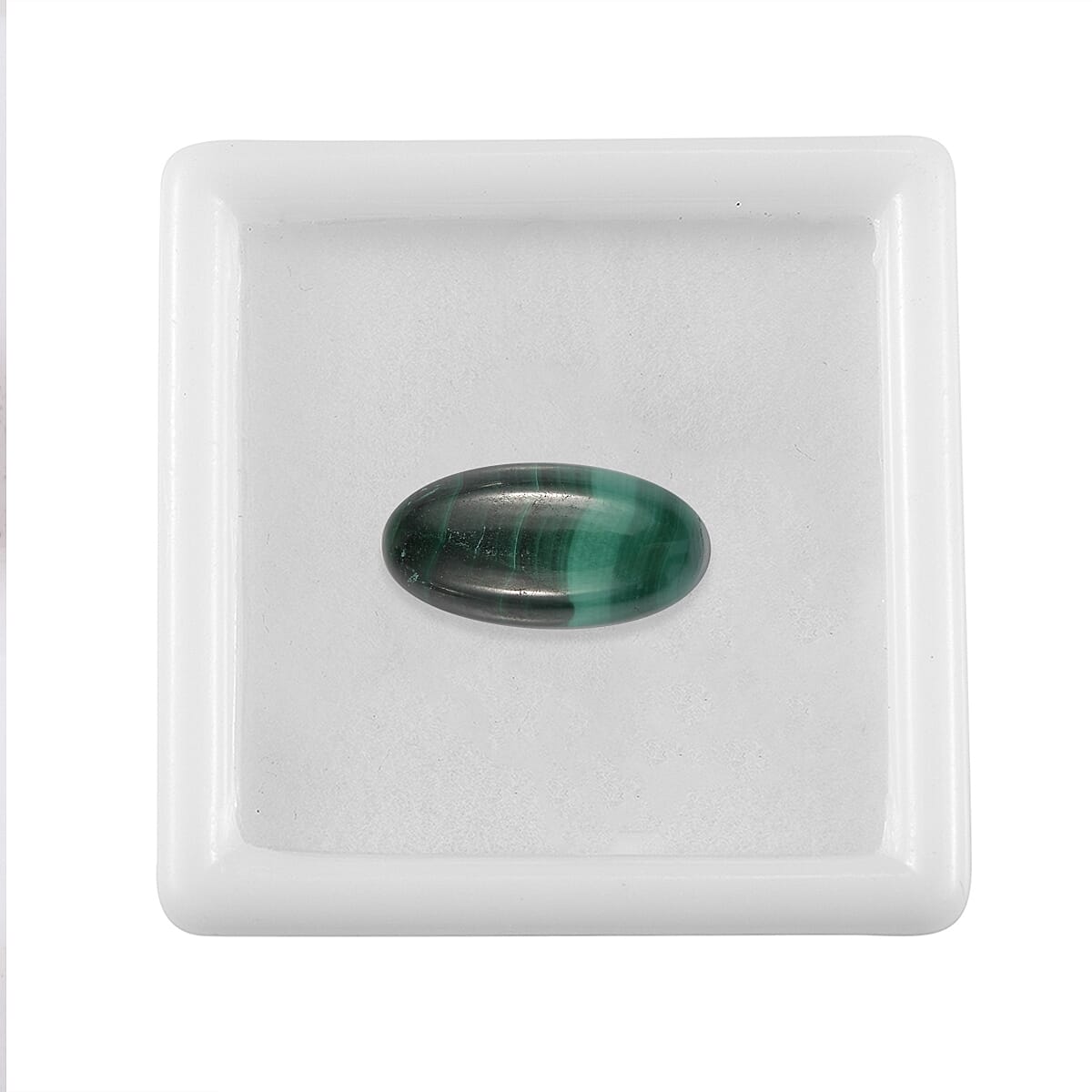 6.3 Ct. Malachite Loose Gemstone in Oval Shape 8062327 2