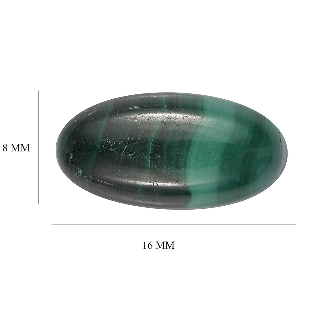 Malachite Oval Shape Gemstone 6.3 Ct.