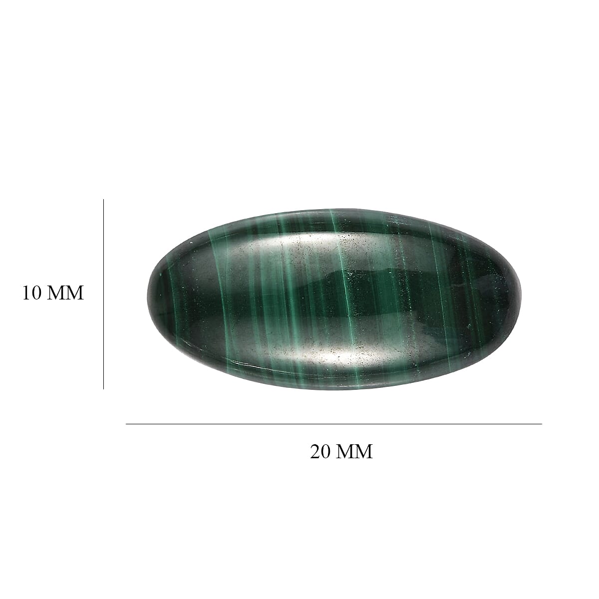 10.21 Ct. Malachite Loose Gemstone in Oval Shape 8062328 3