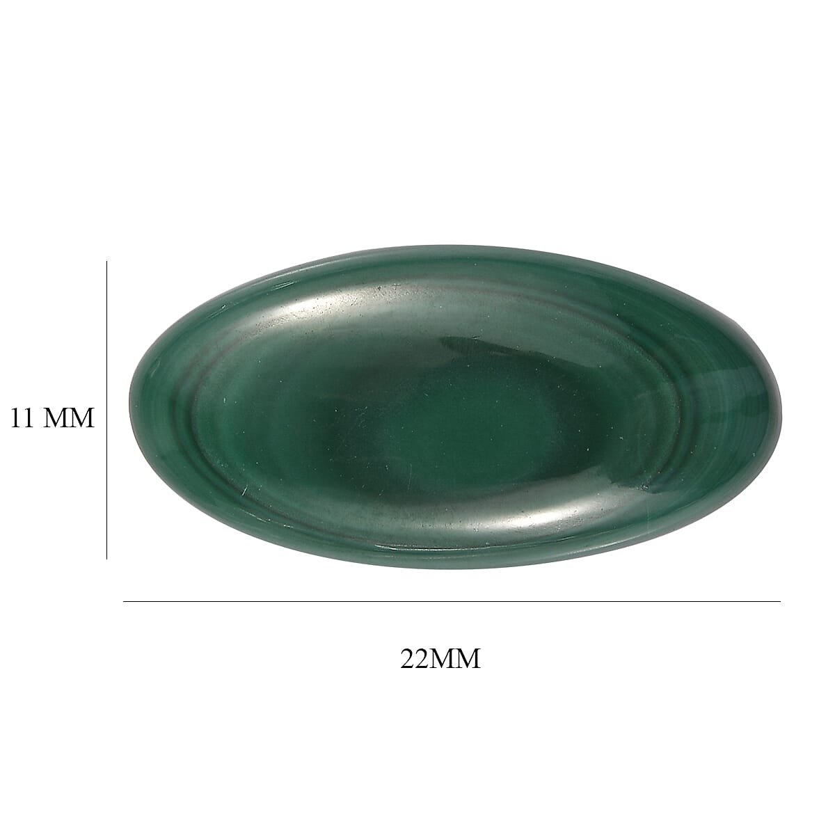 13.35 Ct. Malachite Loose Gemstone in Oval Shape 8062329 3