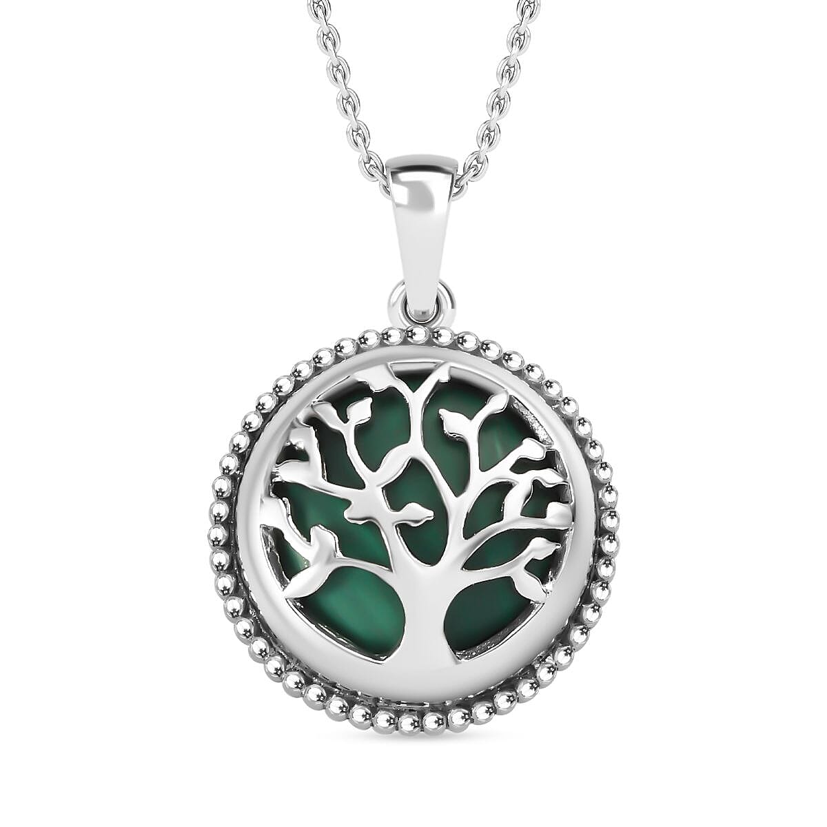 Malachite Tree of Life Pendant with Chain (Size - 20) 14.00 Ct. 4315998 0