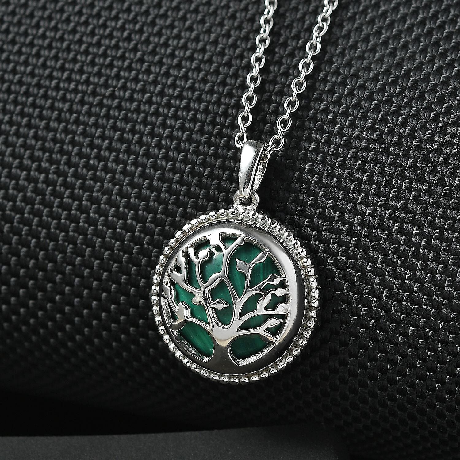 Malachite Tree of Life Pendant with Chain (Size - 20) 14.00 Ct. 4315998 3