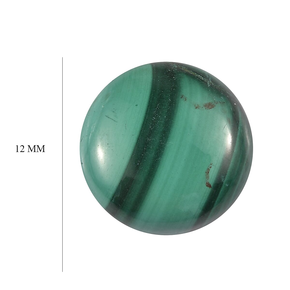 Malachite Loose Gemstone in Round Shape 5.51 Ct. 8062353 3