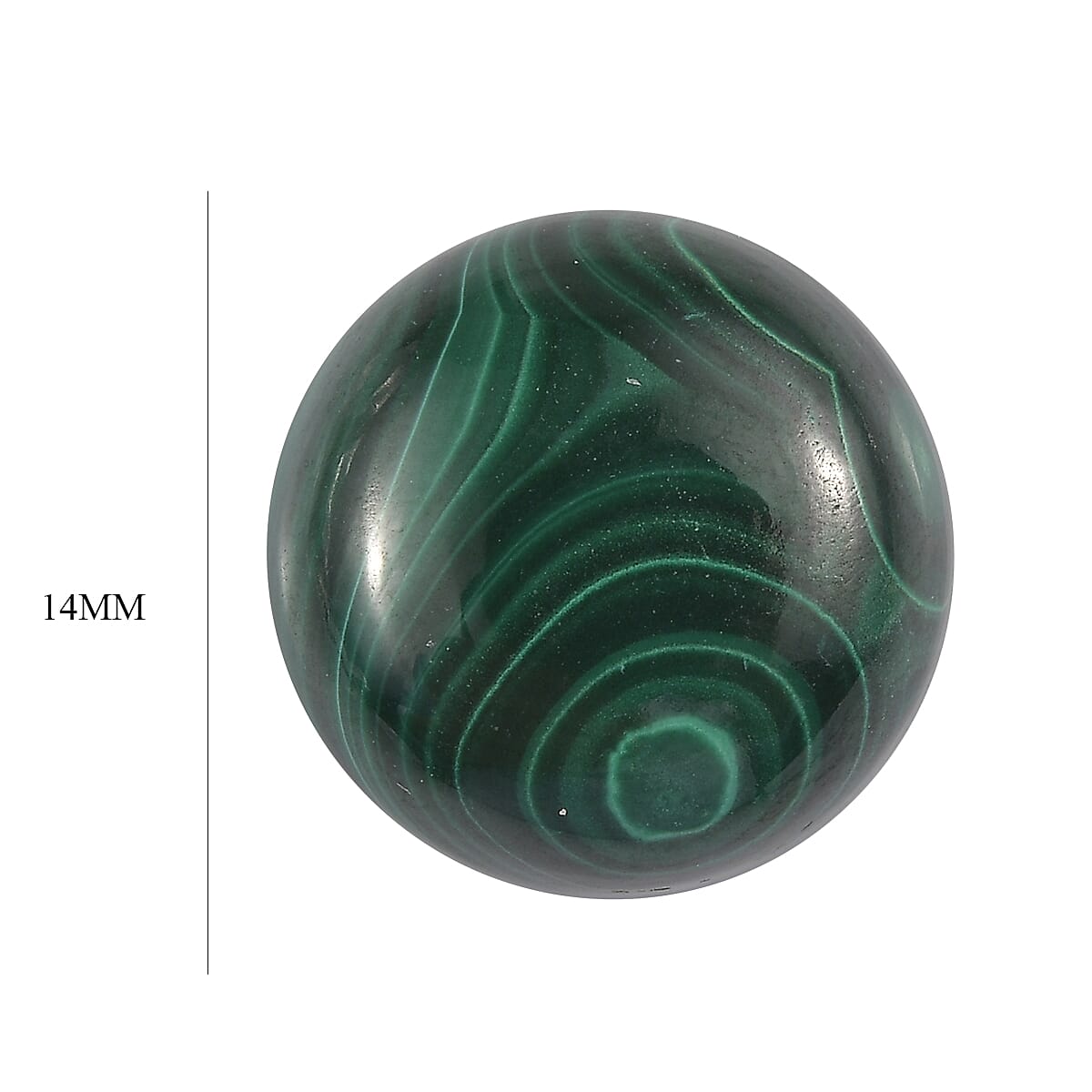 11.3 Ct. Malachite Loose Gemstone in Round Shape 8062354 3