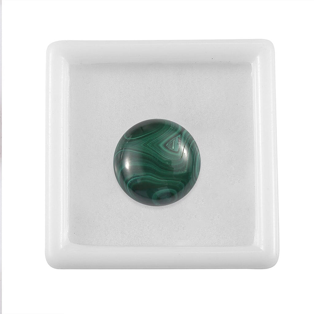 Malachite Round Shape Gemstone 10.76 Ct.